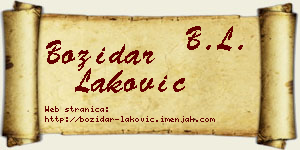 Božidar Laković vizit kartica